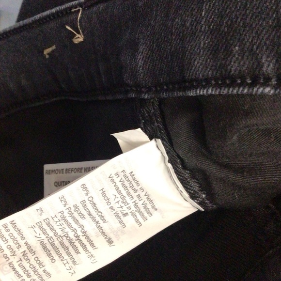 MADEWELL jeans women 26 black high rise - Picture 6 of 7